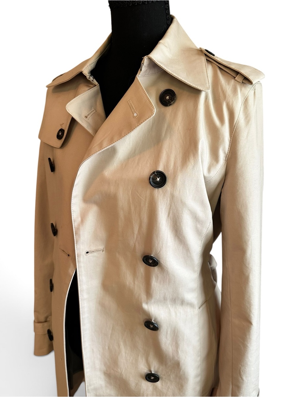 Brooks Brothers Classic Double-Breasted Trench Coat Size 4